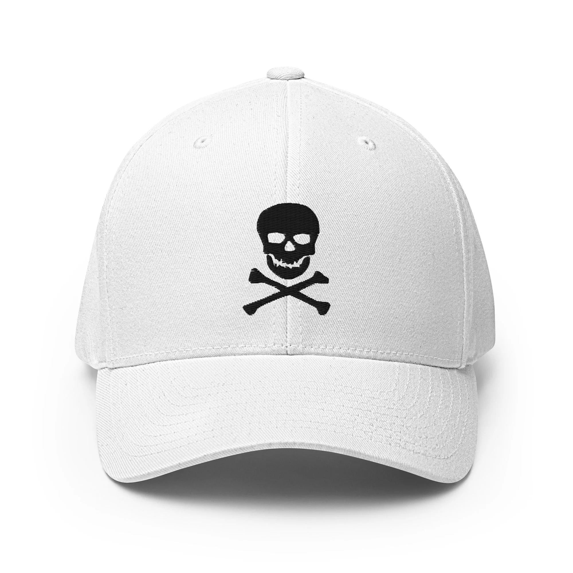 Skull and Crossbones Hat - White